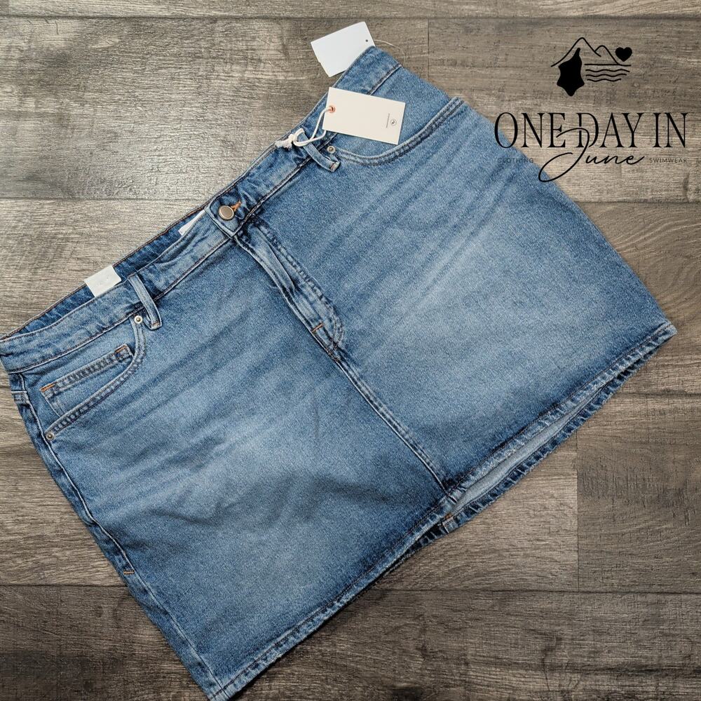 Good American Juniors Denim Mini Skirt Size 15